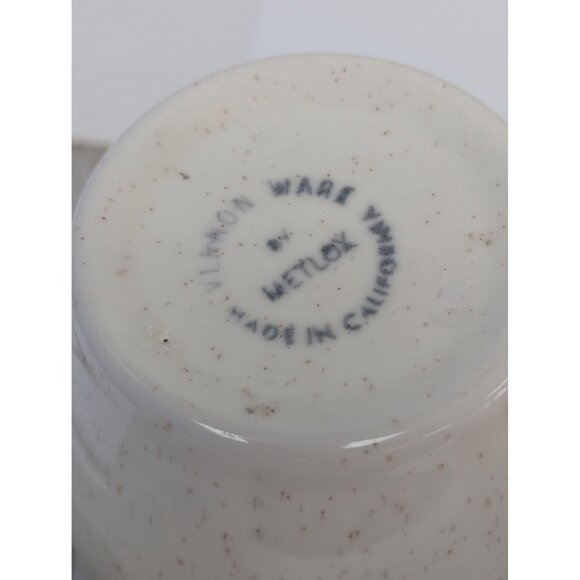 Vintage Set of 4 Vernonware Metlox Heavenly Days 5" Tumblers Cups Glasses MCM - Picture 12 of 12